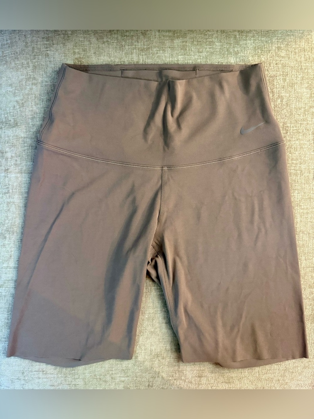 Nike Mauve-Taupe High-Rise Bike Shorts